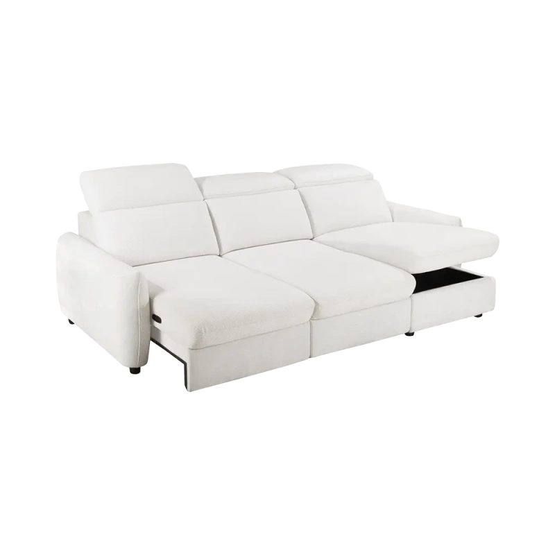 Canapé d'angle convertible et réversible